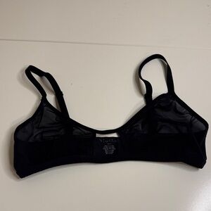 Negative underwear sieve cut out mesh bra black 2